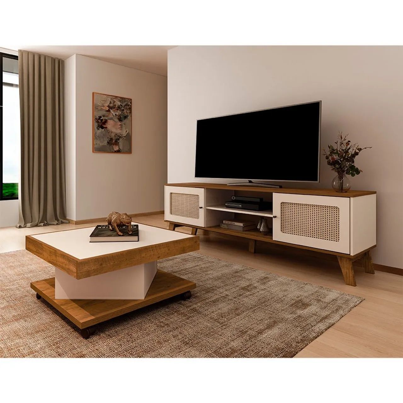 Rack tv até 85 polegadas, artely móveis. - Foto 3