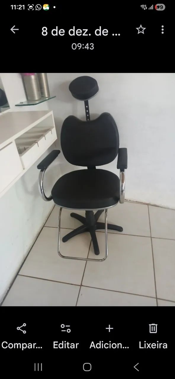Vendo cadeira de salão 