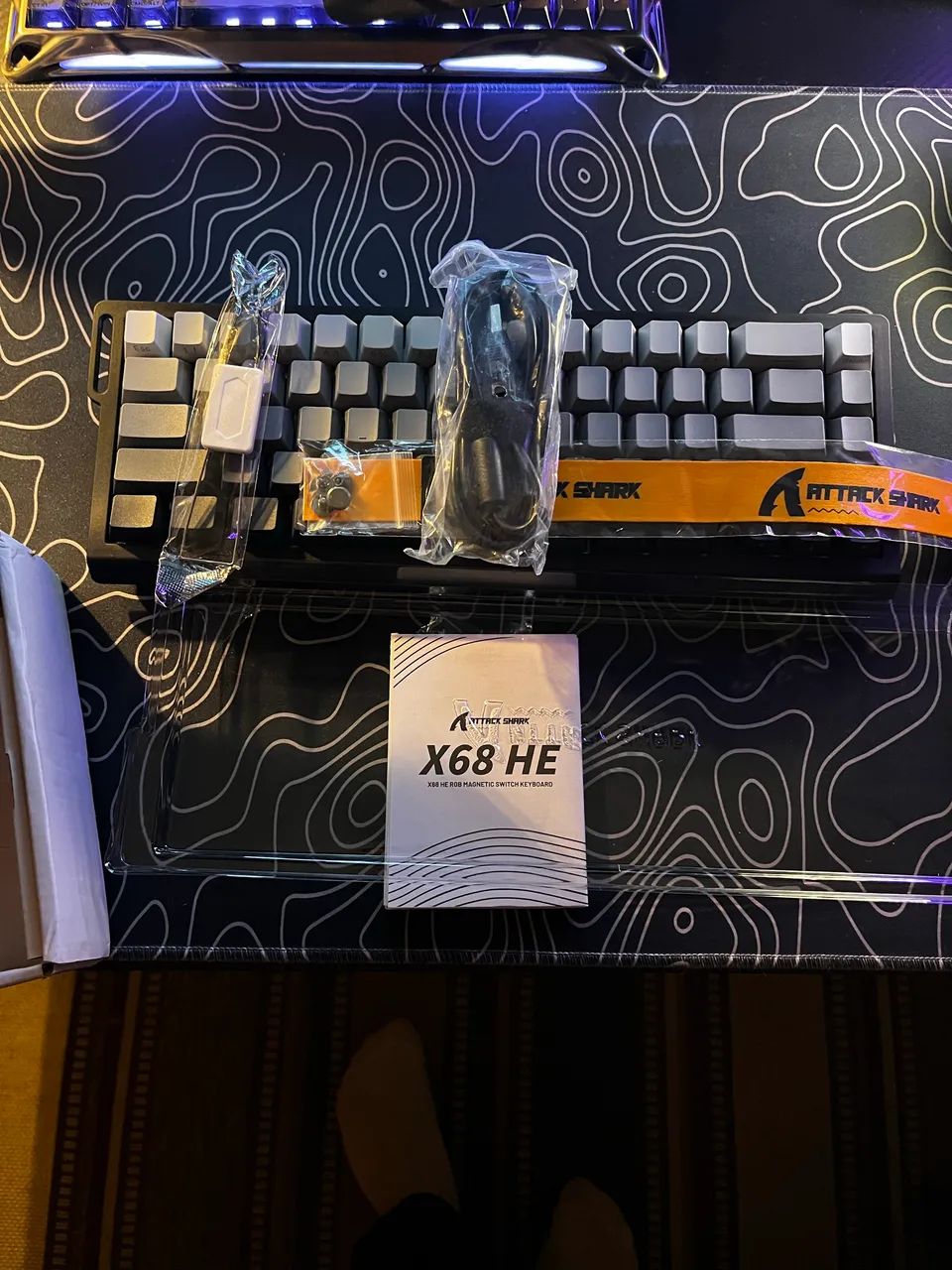 TECLADO MAGNETICO ATTACK SHARK X68 HE - MOONLIGHT - Foto 2