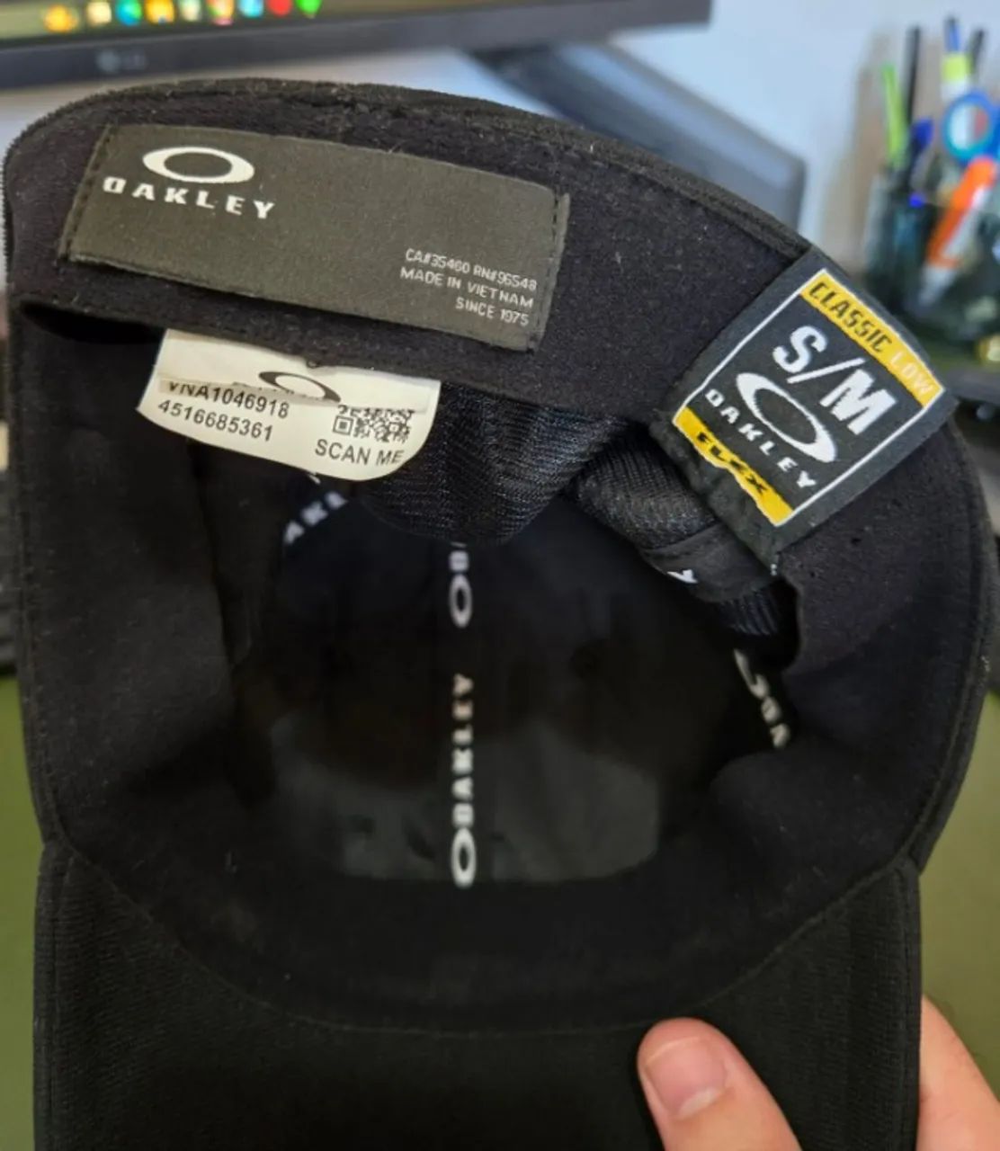 boné oakley aba curva preto - Foto 4