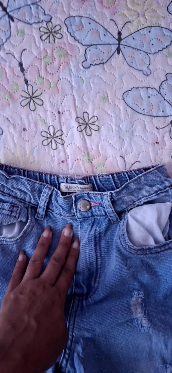 Calça jeans infantil feminina sem avaria  - Foto 2