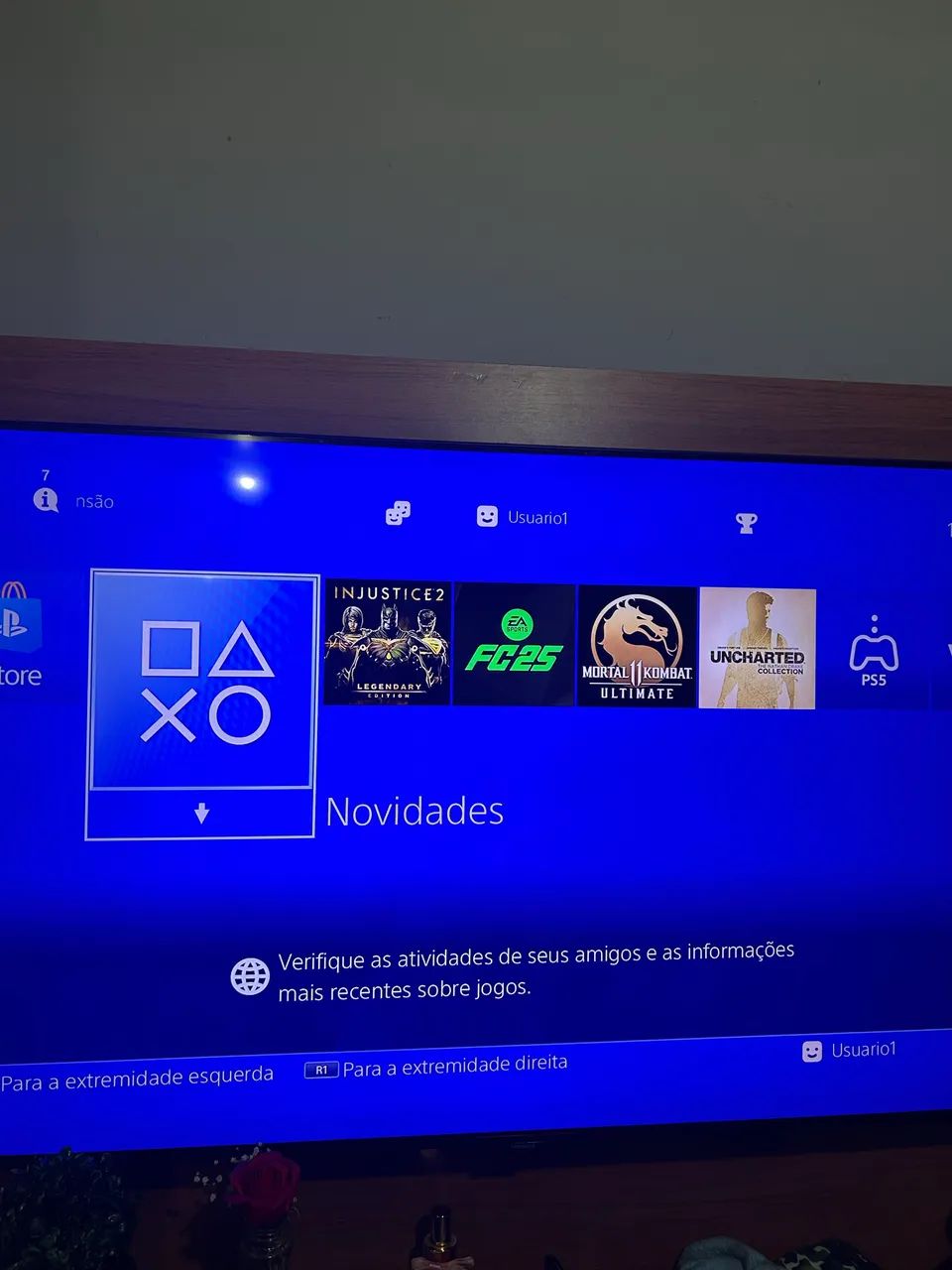 PS4 com 2 controles  - Foto 2