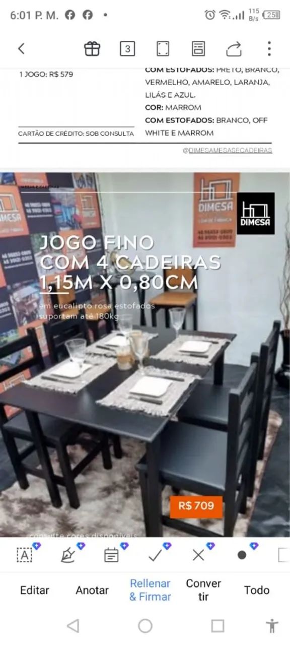 Fábrica de mesas e cadeiras atacado e varejo. * pague somente na entrega  - Foto 5