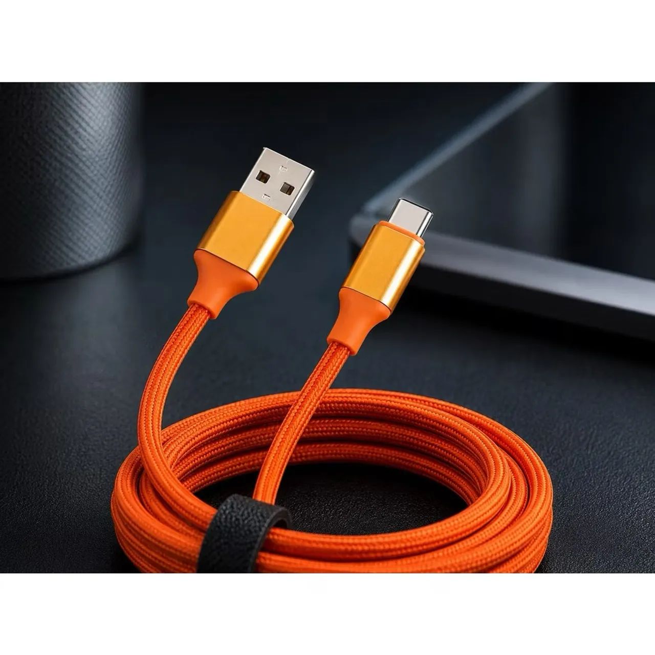 Cabo de Dados e Carga Rápida USB-A para Tipo-C BMAX (1 Metro) - Alta Resistência e Estilo
