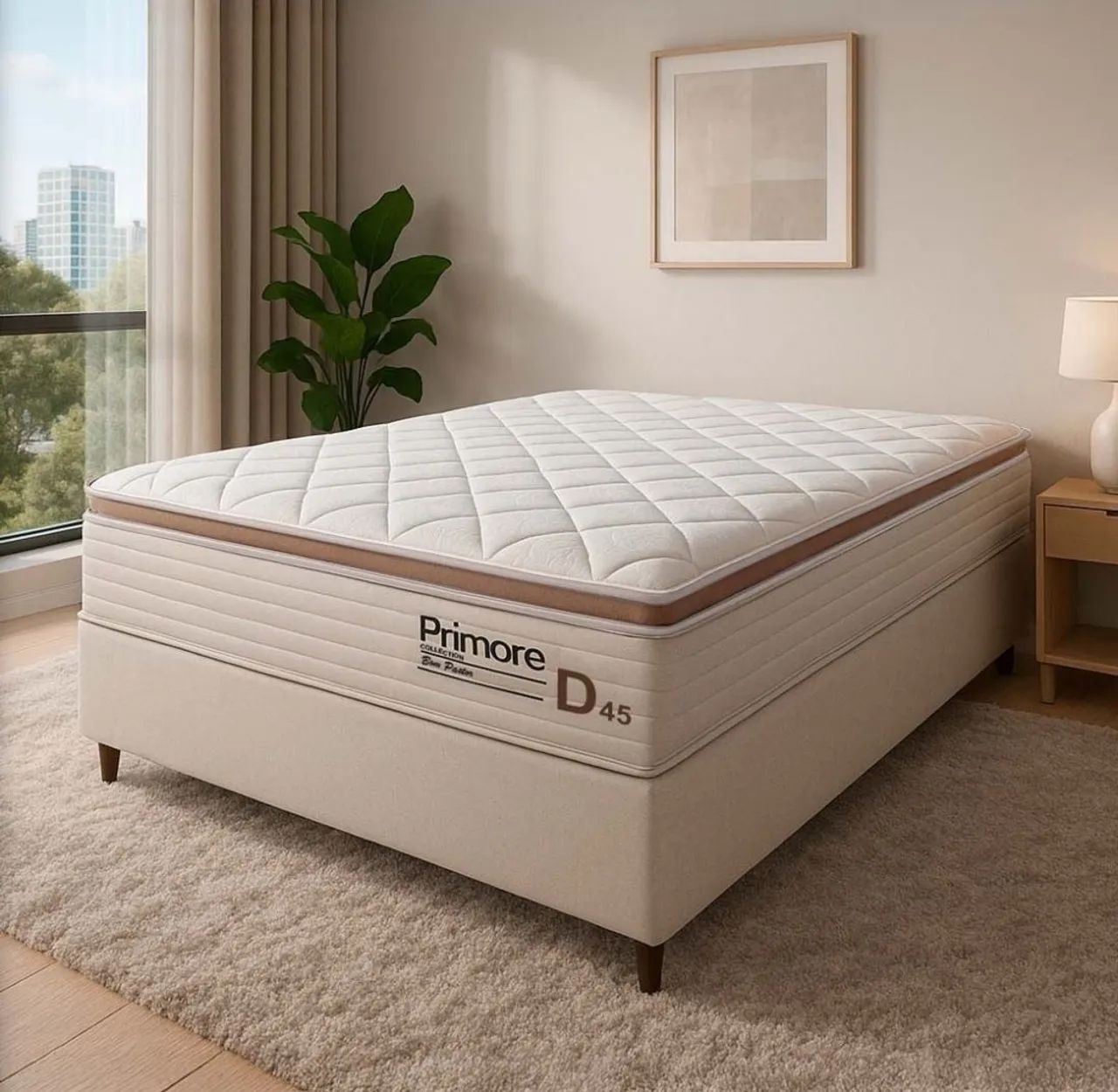 Base Cama Box Casal (138x188x42cm) Primore - Bom Pastor - Foto 2