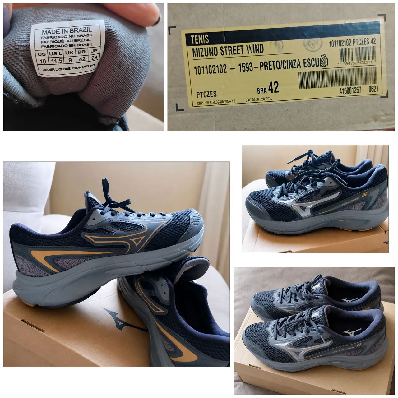 Tênis Mizuno Street Wind NOVO E Original 