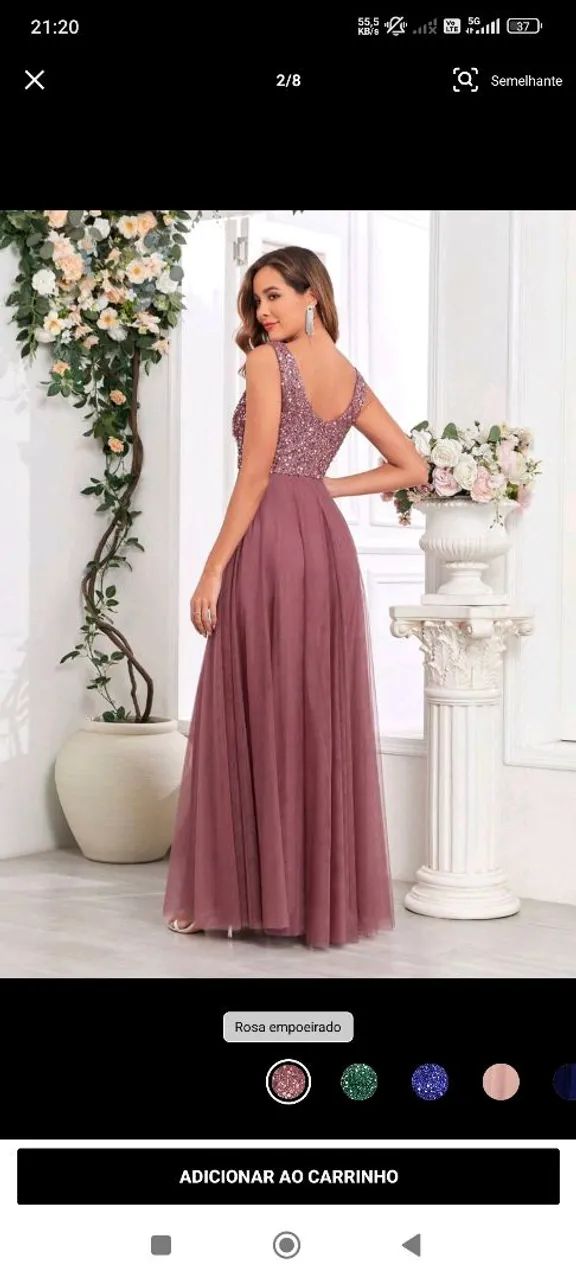 Vestido de festa longo 