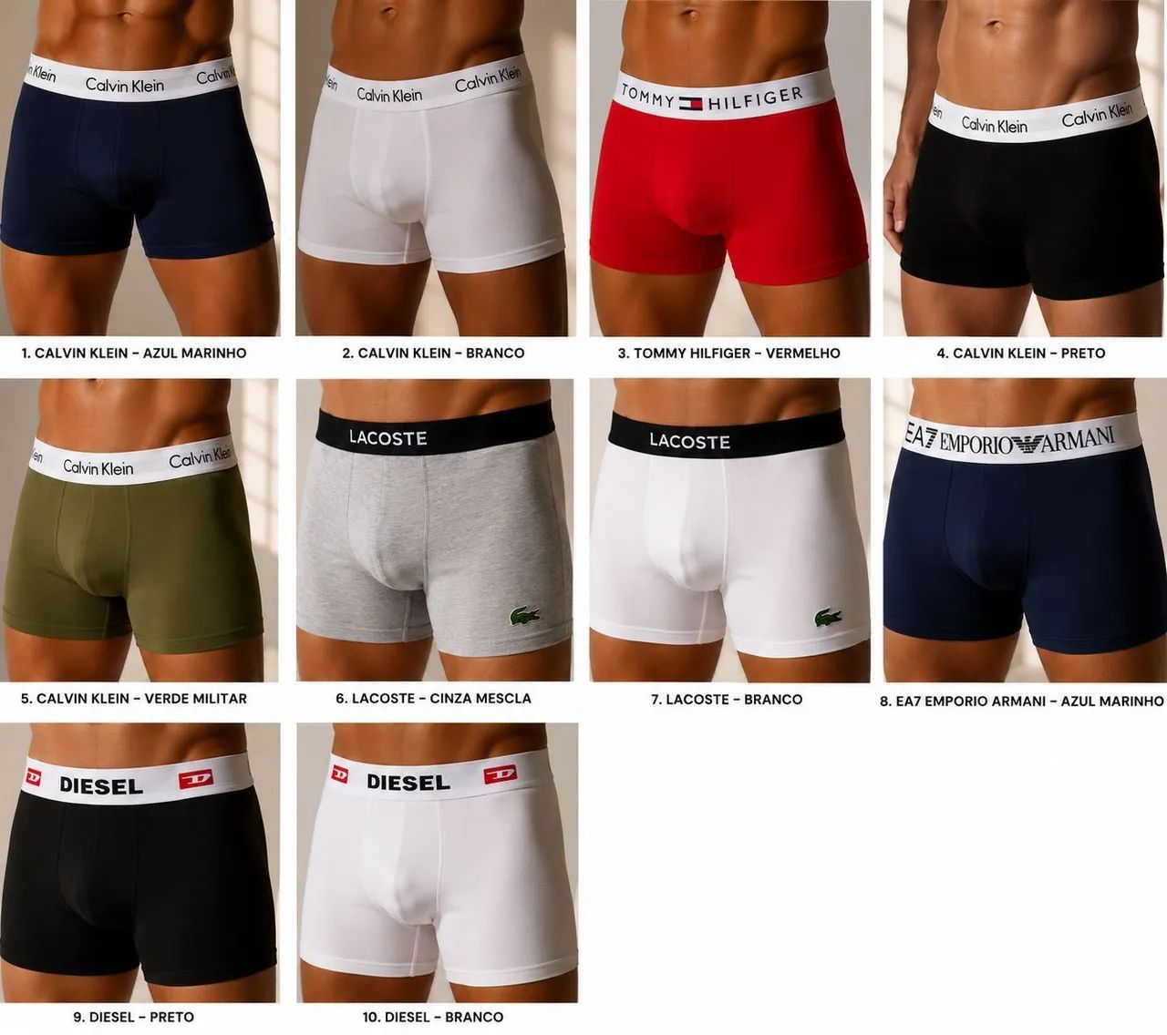 Cueca 100% Algodão - Kit com 03 unidades - Foto 2