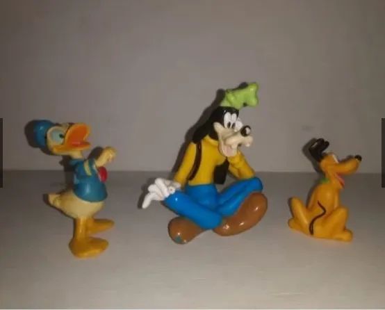 Pato Donald Pateta e Pluto Disney bonecos originais raros Ler Descrição     - Foto 4