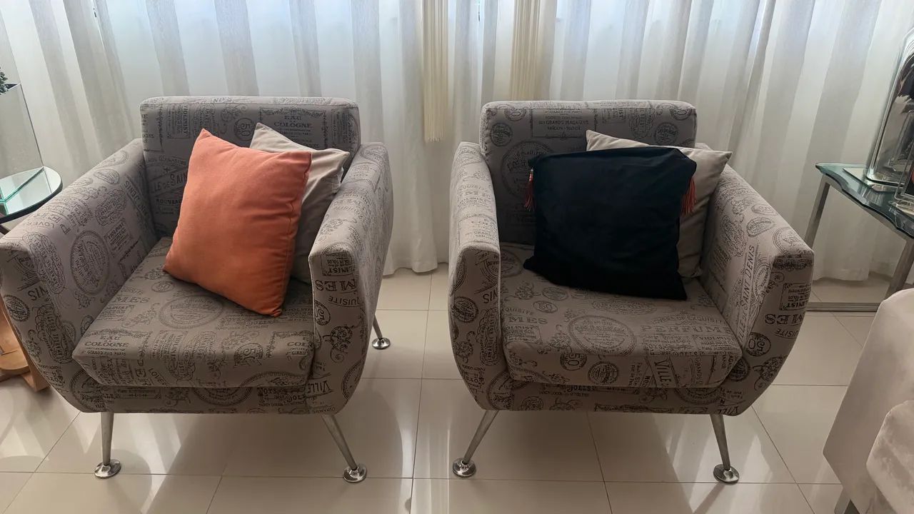 Conjunto de poltronas sala