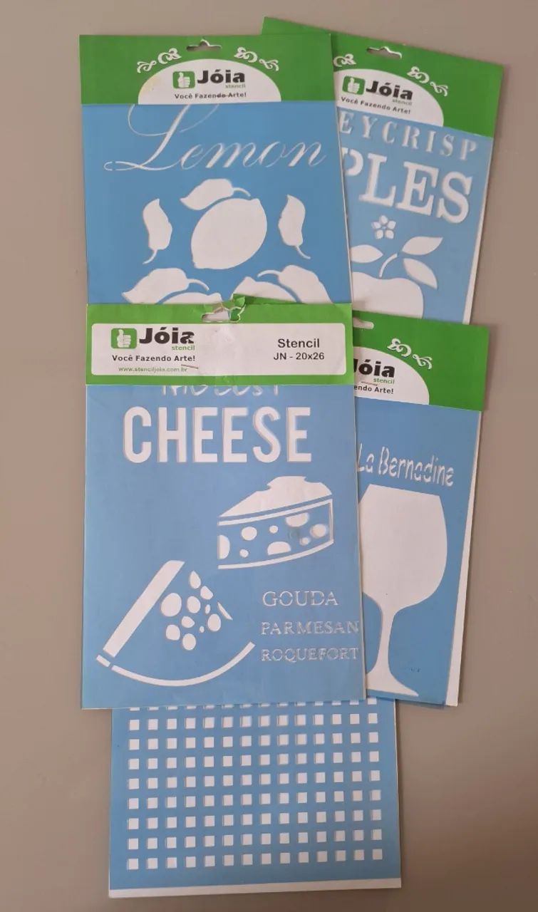 Kit com 34 Stencils para Trabalhos Artesanais Diversos - Foto 2