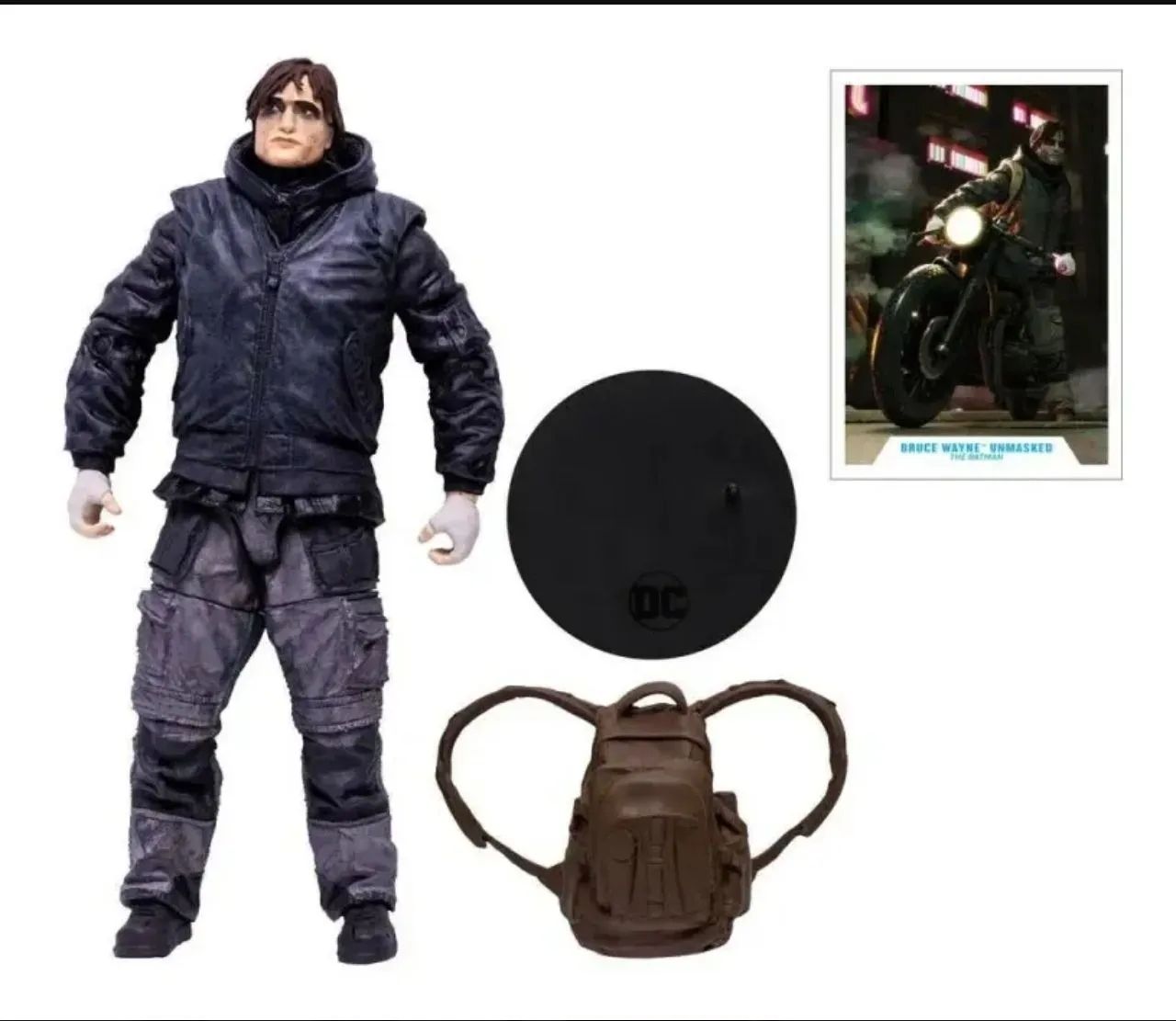 BRUCE WAYNE UNMASKED - THE BATMAN - MCFARLANE 