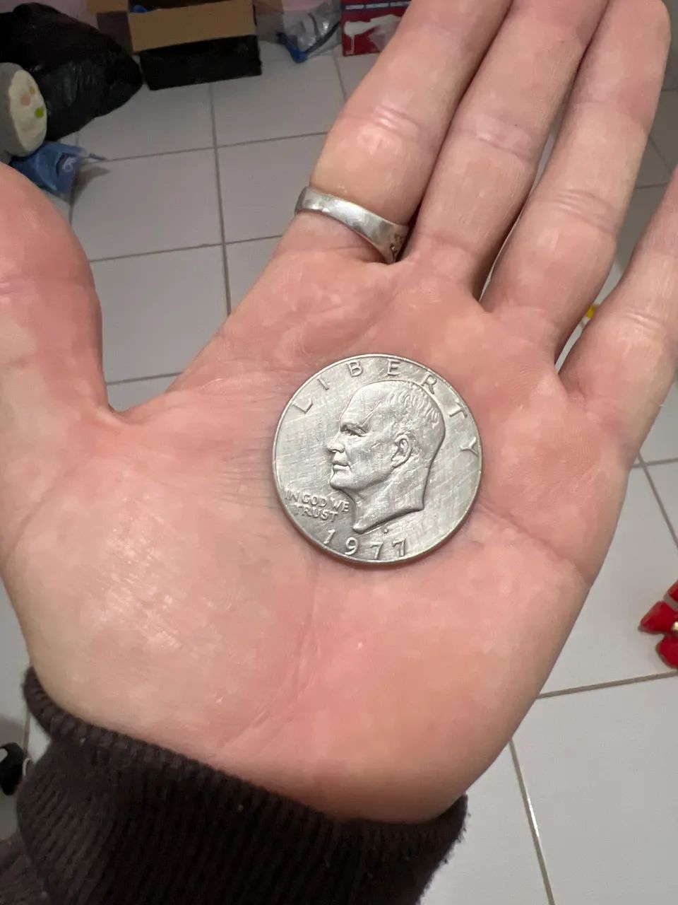 Moedas antiga 1922 e 1977 - Foto 4