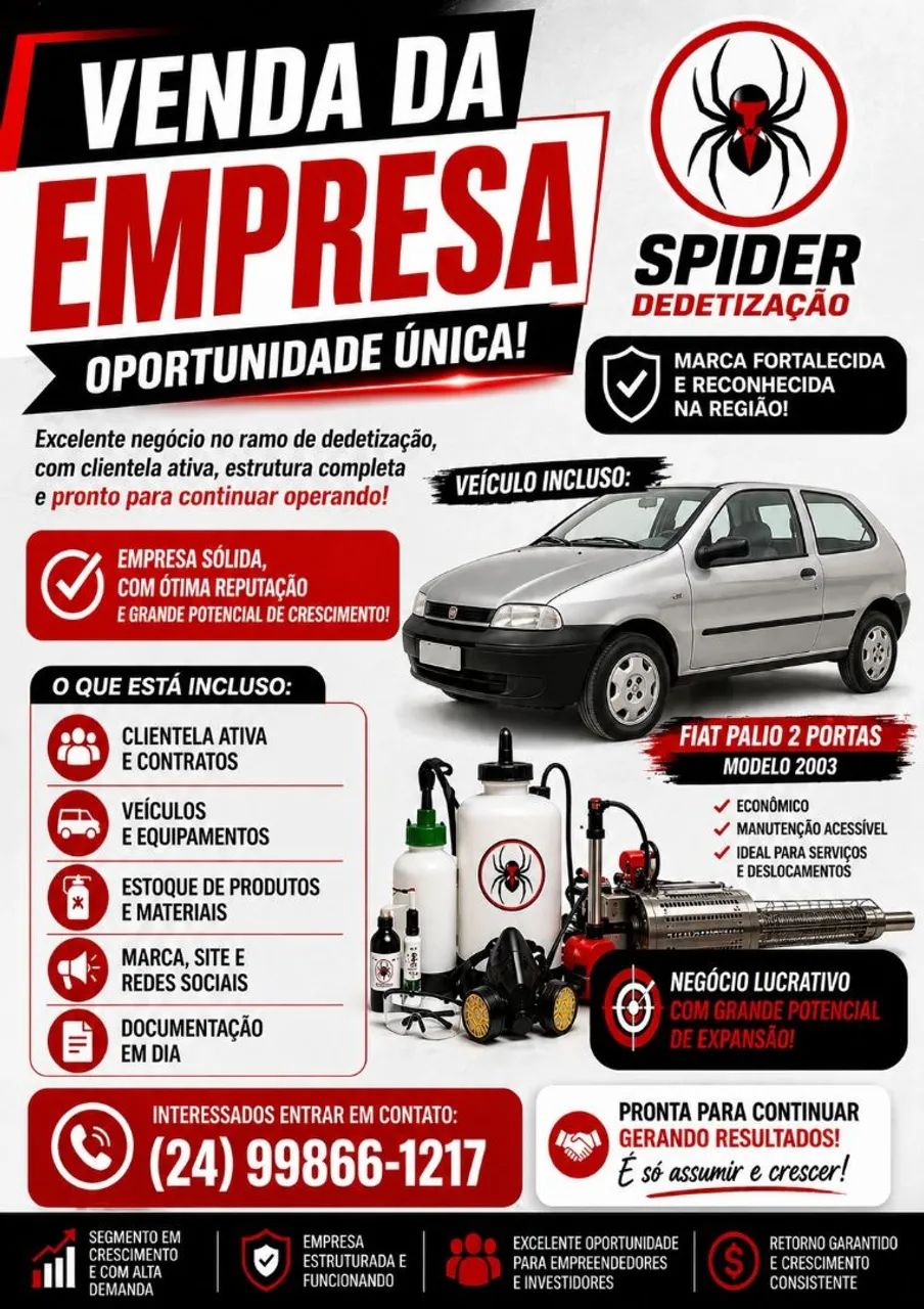 Venda de Empresa de Dedetização 