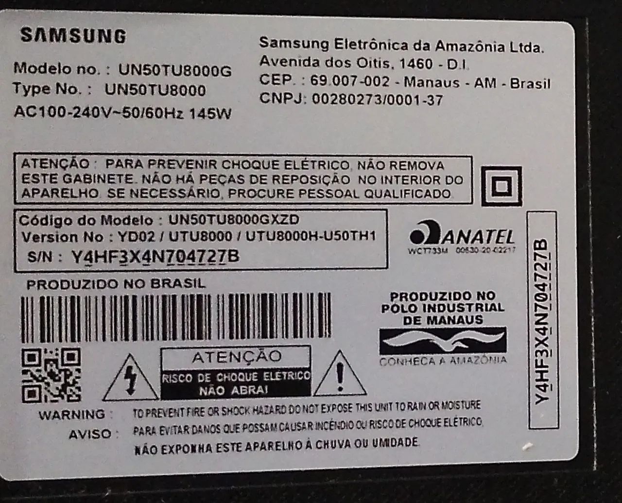 Tv Samsung 50 polegadas com defeito  - Foto 3