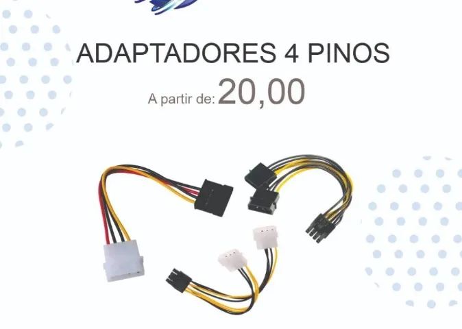 Adaptadores 4 e 8 pino