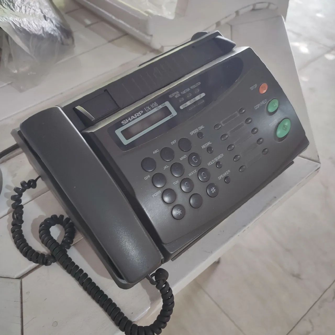 Aparelho de Fax funcionando!