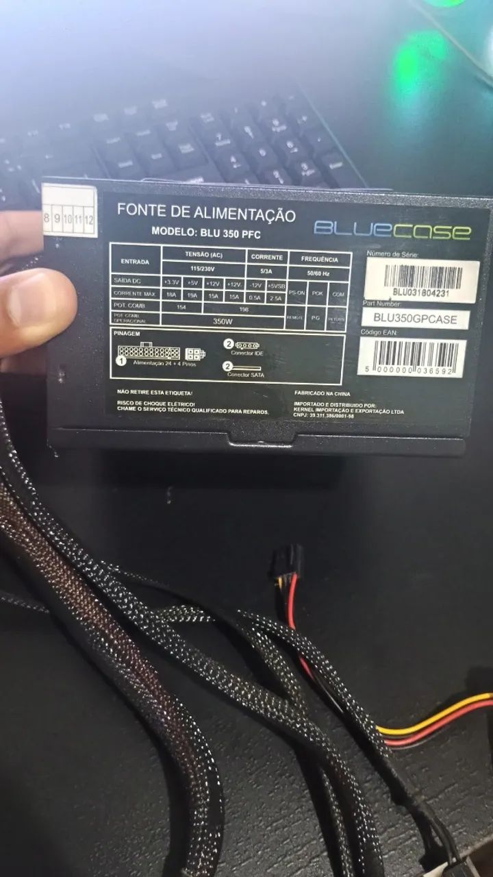 Fonte de Alimentação Bluecase BLU 350 PFC - 350W