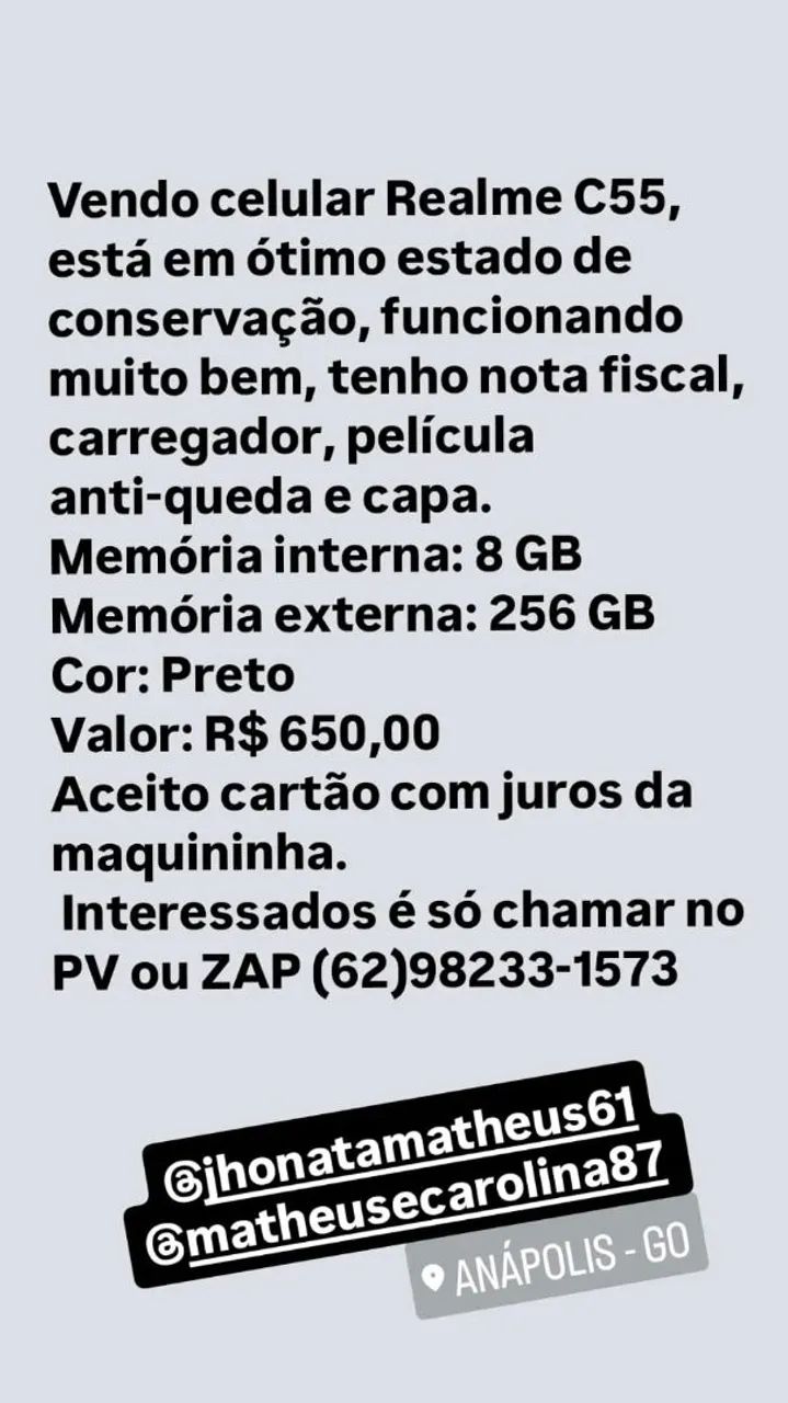 Vende-se celular novo 