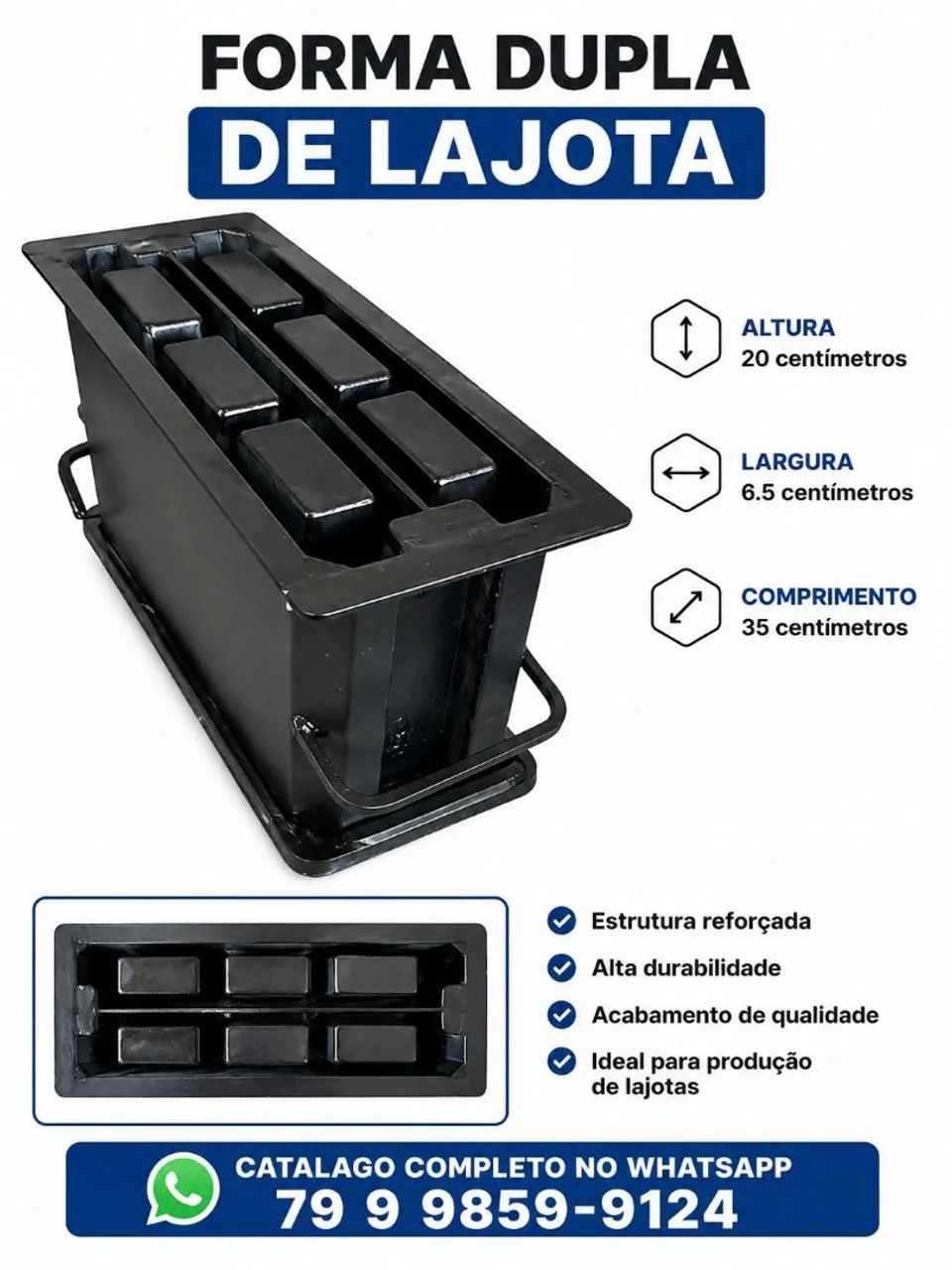 Forma dupla de lajota 