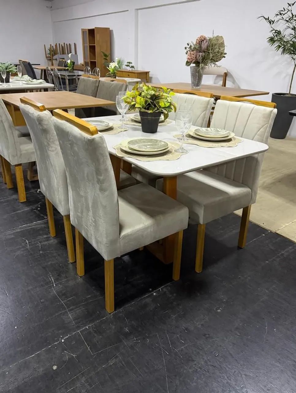 MESA DE JANTAR 120X80 COM 4 CADEIRAS 