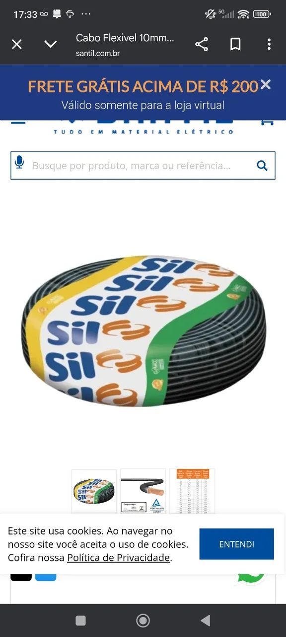 Fio sil 16 mm
