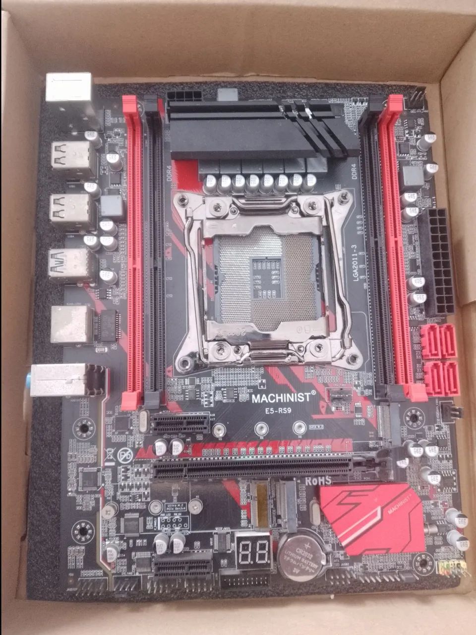 Placa mãe Machinist RS9 usado DDR4 para xeon  - Foto 2