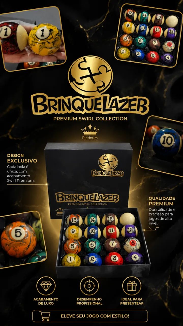 Bolas Sinuca Importadas ( BrinqueLazer ) - Foto 5