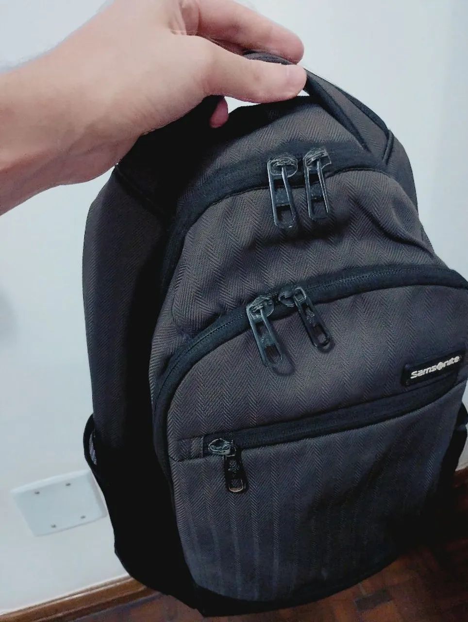Mochila Samsonite Cinza - Foto 2