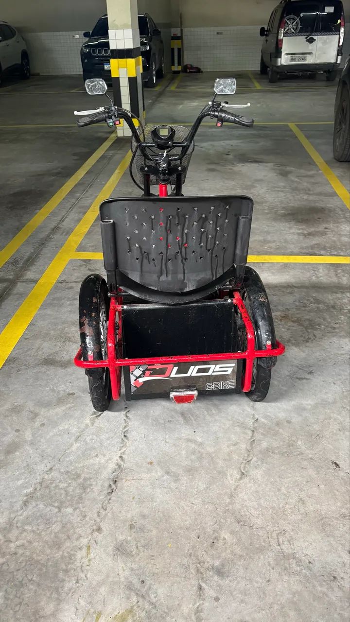 Triciclo elétrico E-Duos 48v *bateria com problemas * - Foto 3