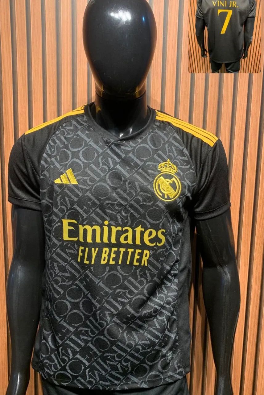 Camisa do Real Madrid (Preta)