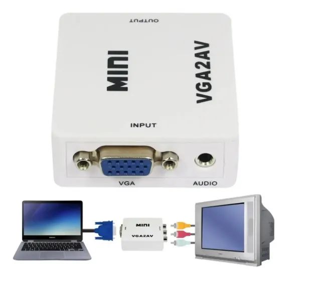 Mini Adaptador Rca Av Conversor P/ Hdmi