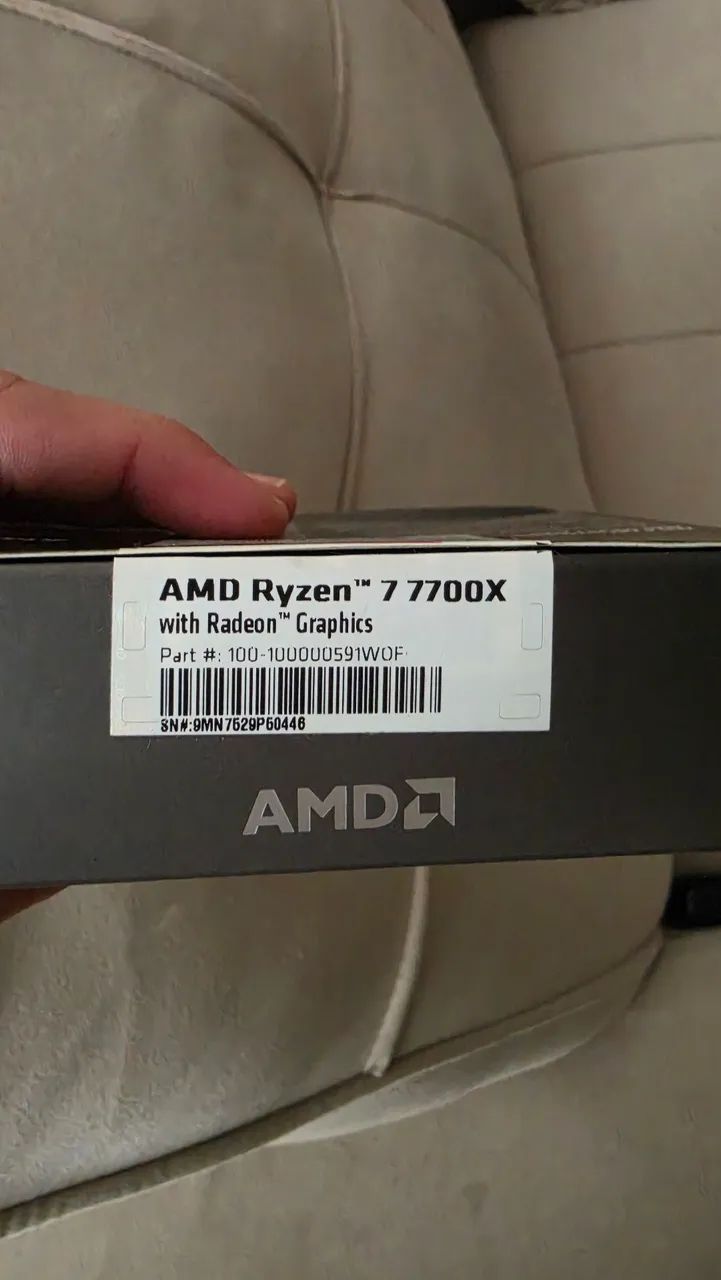 Ryzen 7 7700X AM5 Nota e Caixa - Foto 4