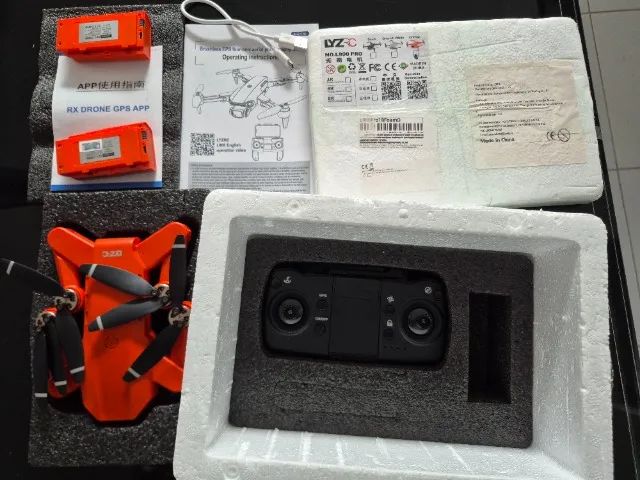 Drone Lyzrc L900 Pro 4k Laranja 2 Bateria Helices E Protetor - Foto 3