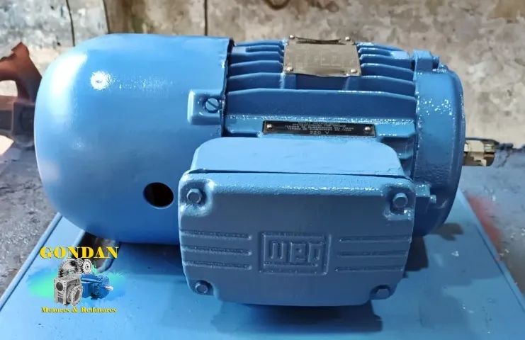 Moto freio WEG 1,5cv/hp 1,1kw 4 polos 1720RPM Trifásico 220V 380V com flange CDIN - Foto 5
