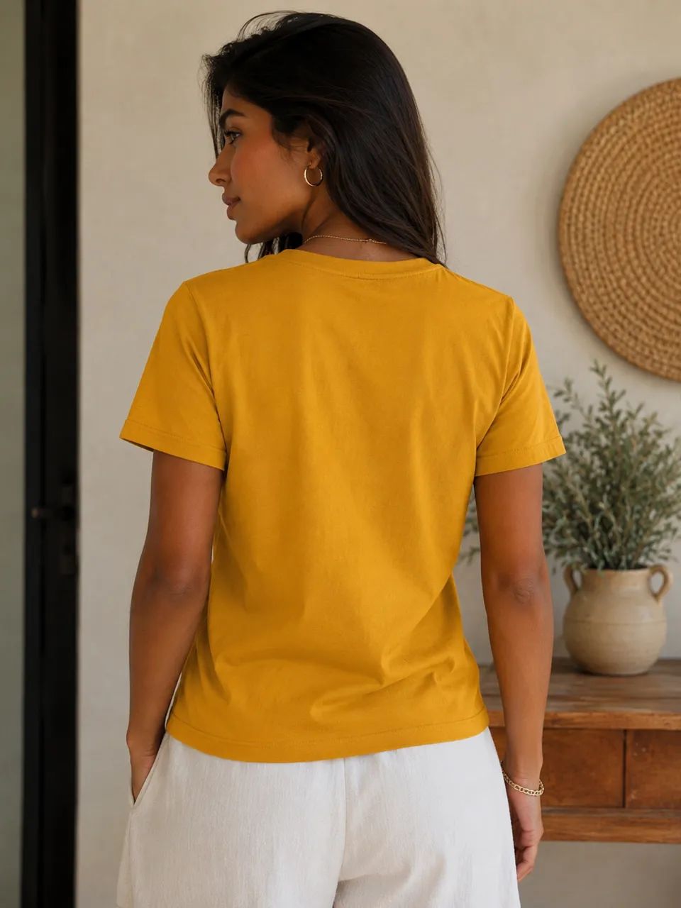 ? Blusa Básica Mostarda  - Foto 4