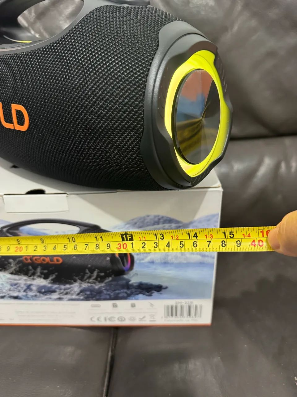 Caixa de som Gold 70 wats Nova Bluetooth 38 cm  - Foto 4