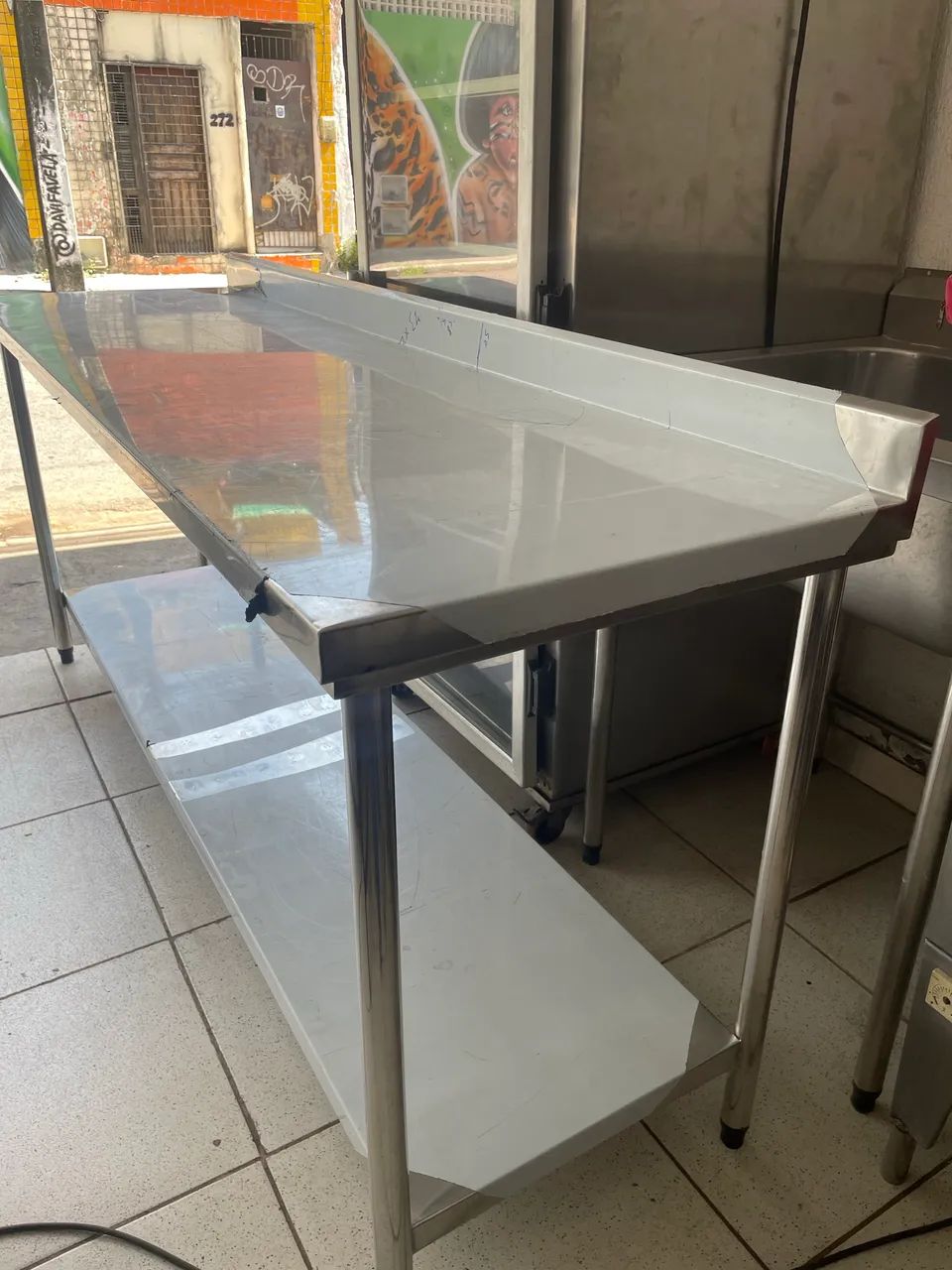 Bancada inox nova 