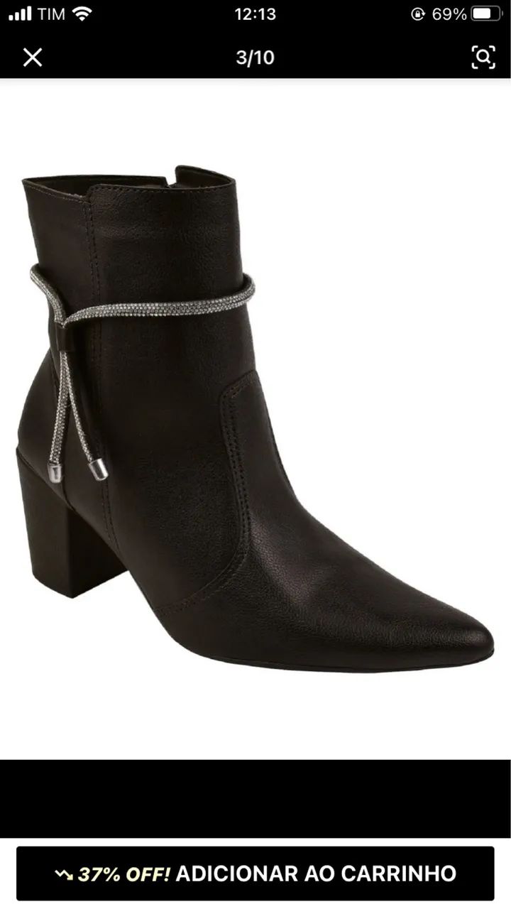 Bota coturno cano médio 