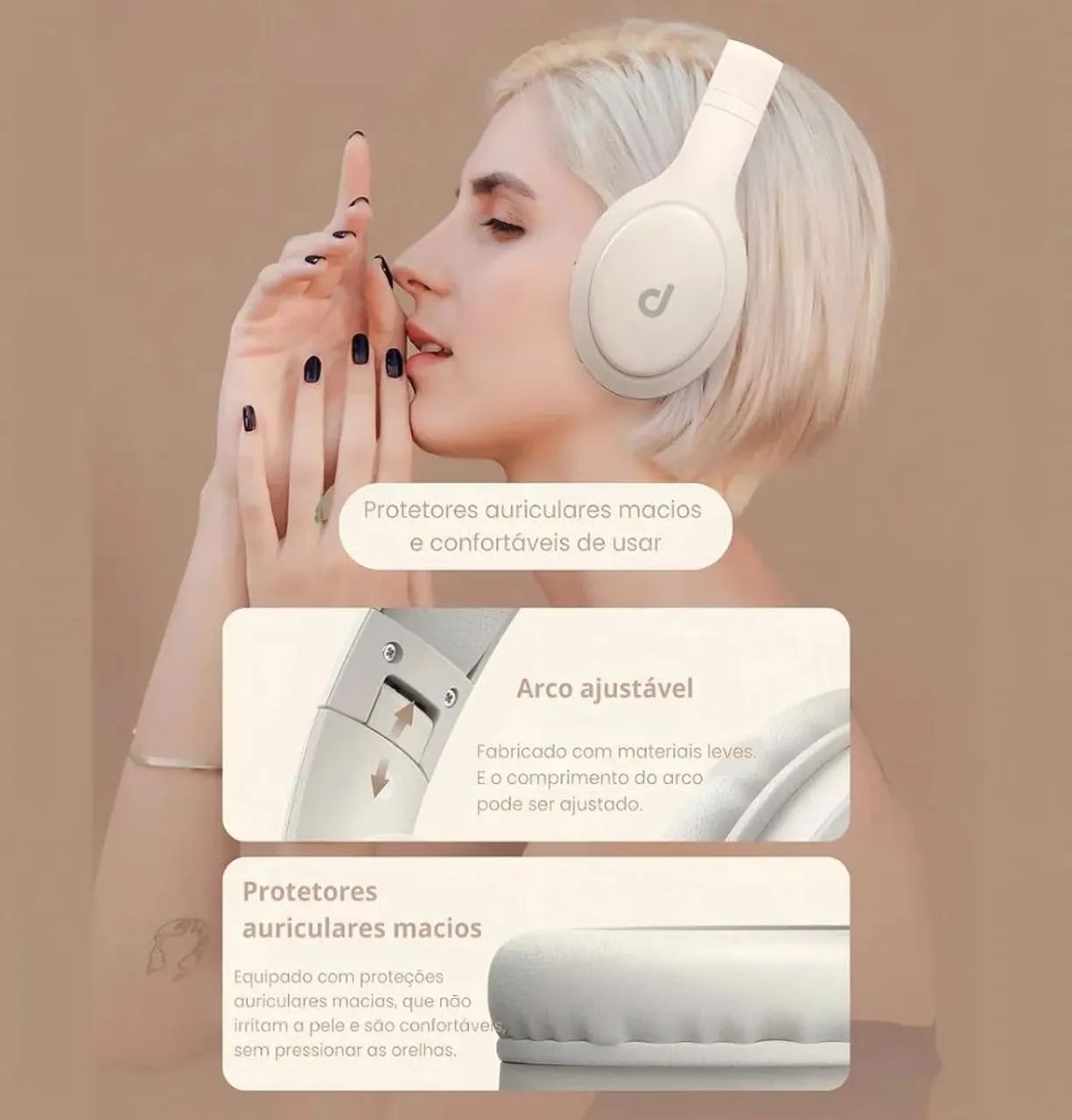 Fone de Ouvido Bluetooth Dapon H02D - Foto 3