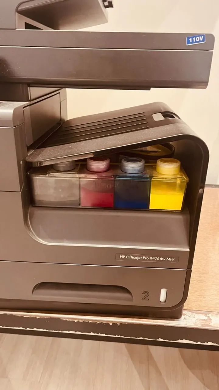 Impressora Multifuncional Cor Hp Officejet Pro X476dw - Foto 3