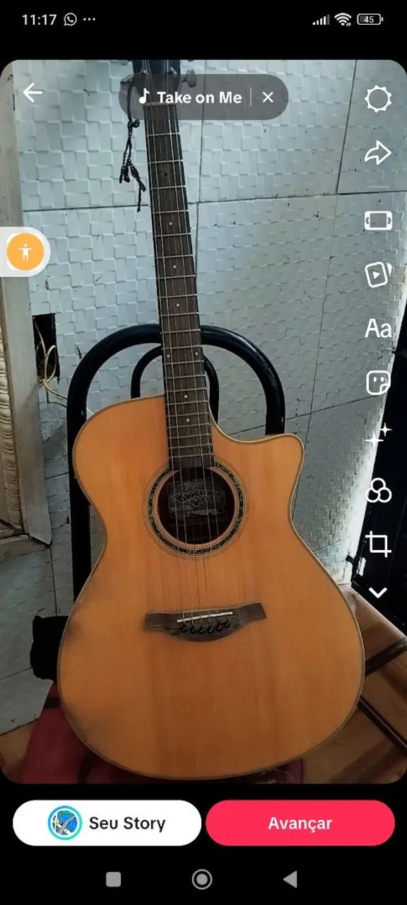 Vendo violão eletrônico tagima - Foto 2
