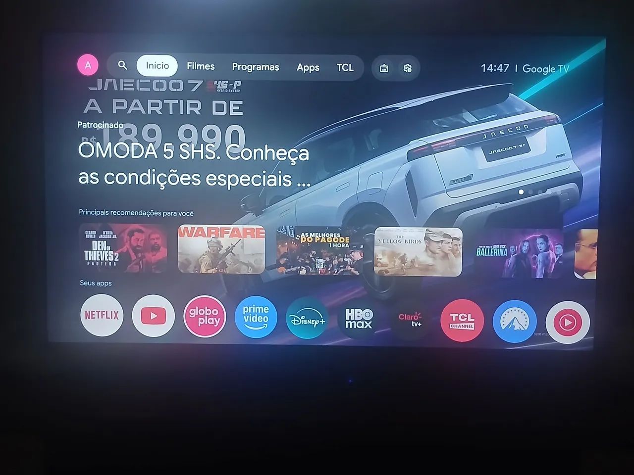 Tv tcl 50 polegadas 4k com alexa 2 meses de uso - Foto 2