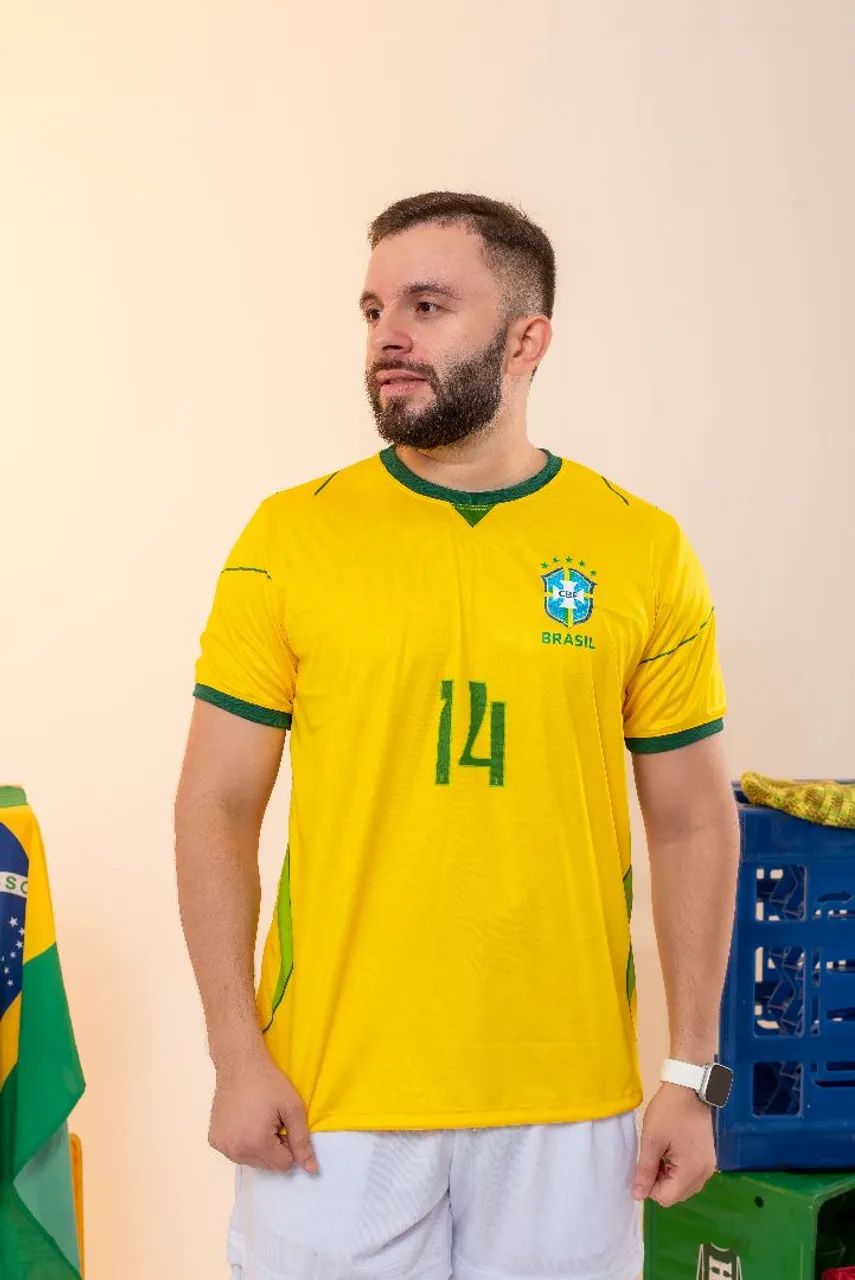 Camisa Brasil personalizada com seu nome - Foto 4