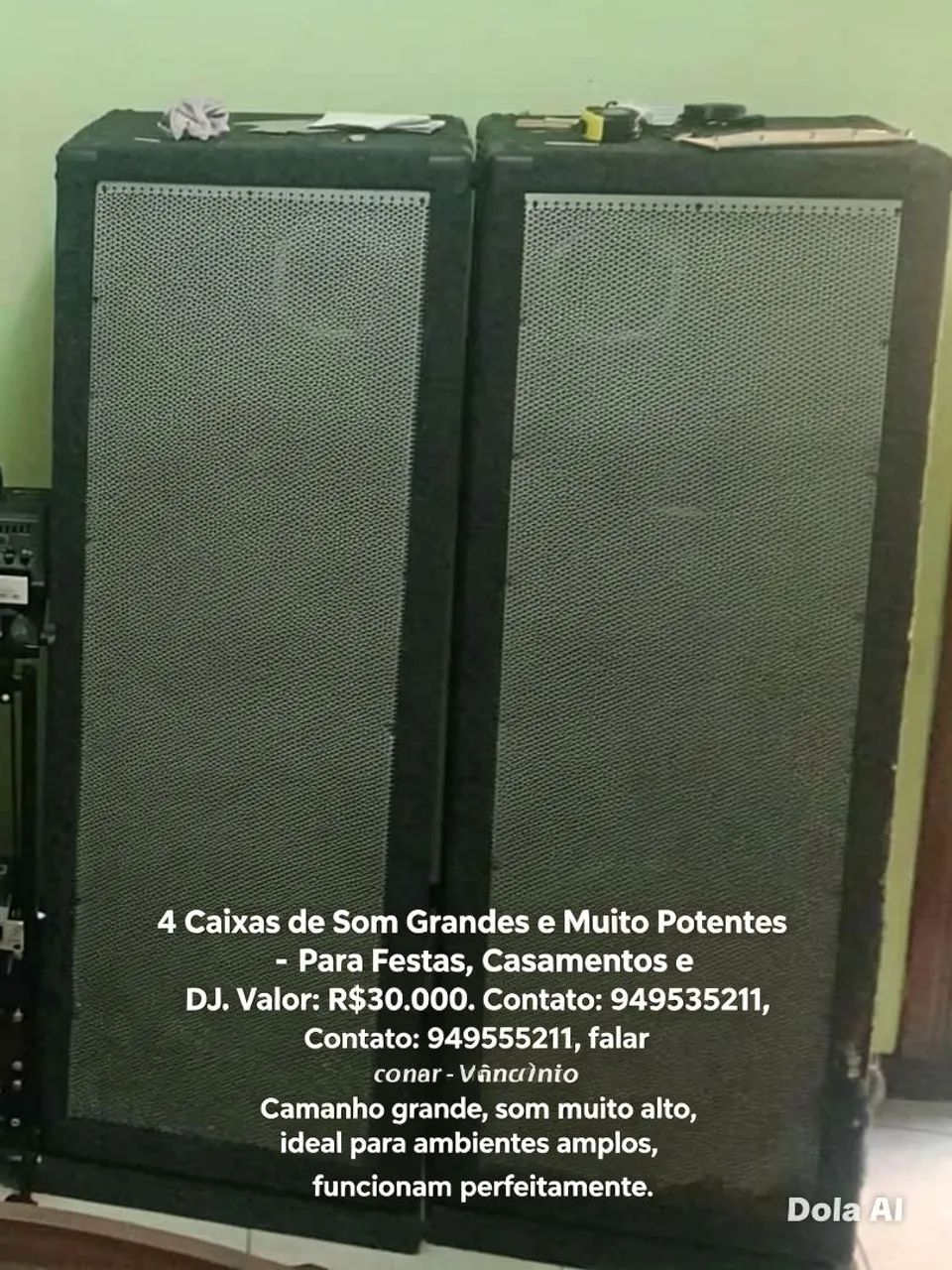 4 caixas de som potentes