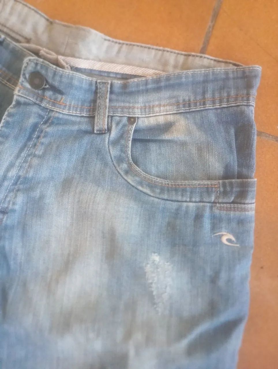 Bermuda jeans rip curl original Tam 48 - Foto 2