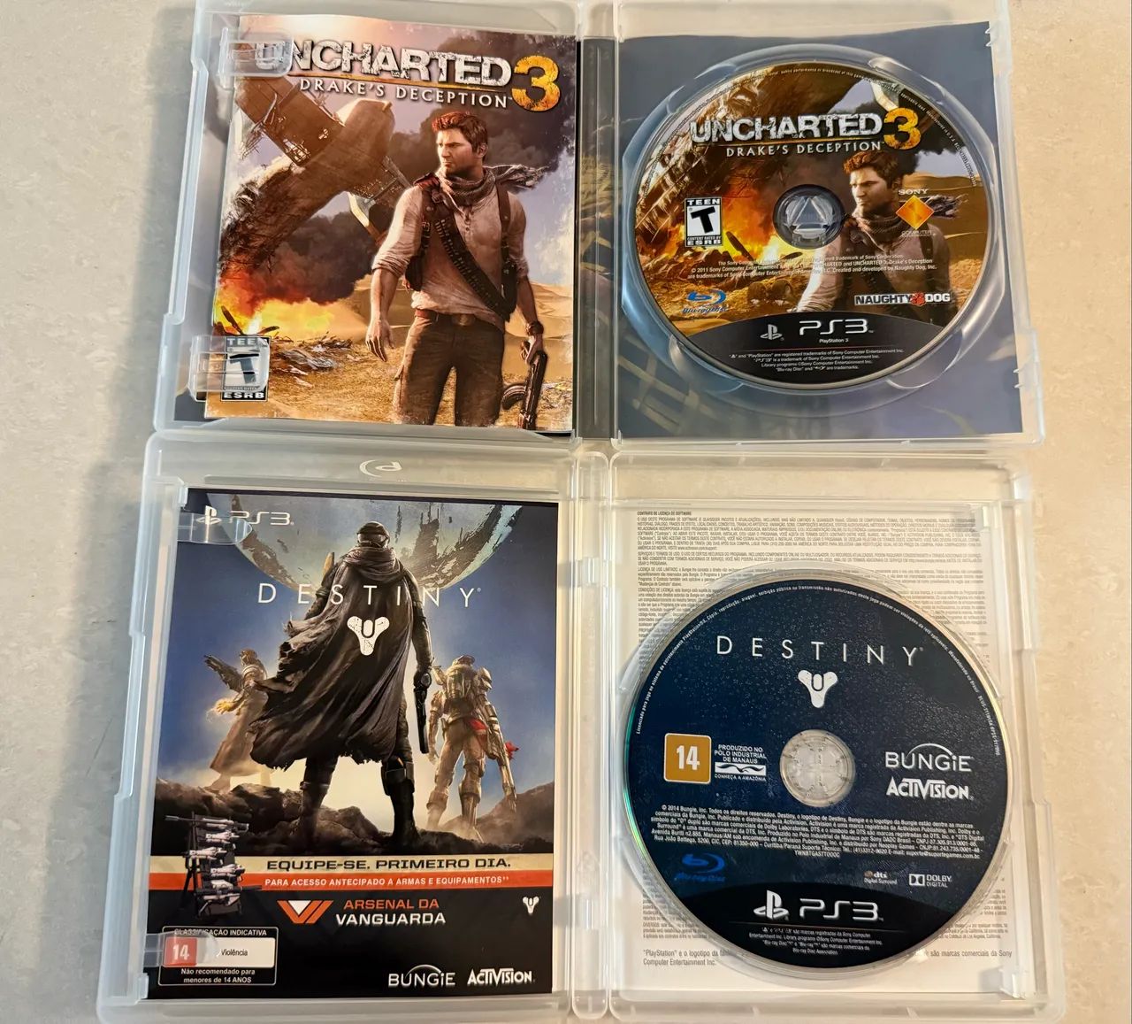 Kit Jogos PS3 Uncharted 3 e Destiny  - Foto 3