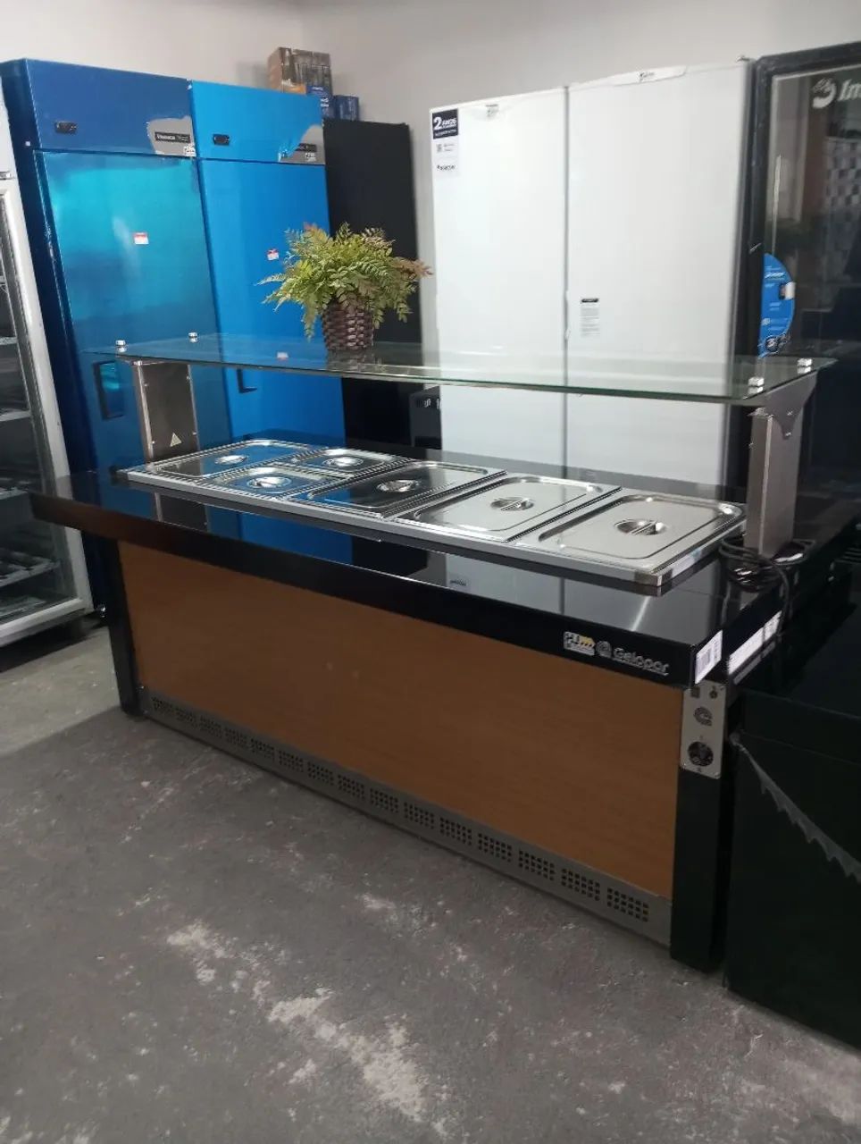 NZ. Buffet 2 metros AQUECIDO Gelopar 