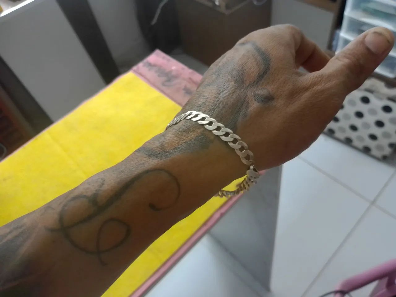 PULSEIRA DE PRATA 6MM - Foto 2