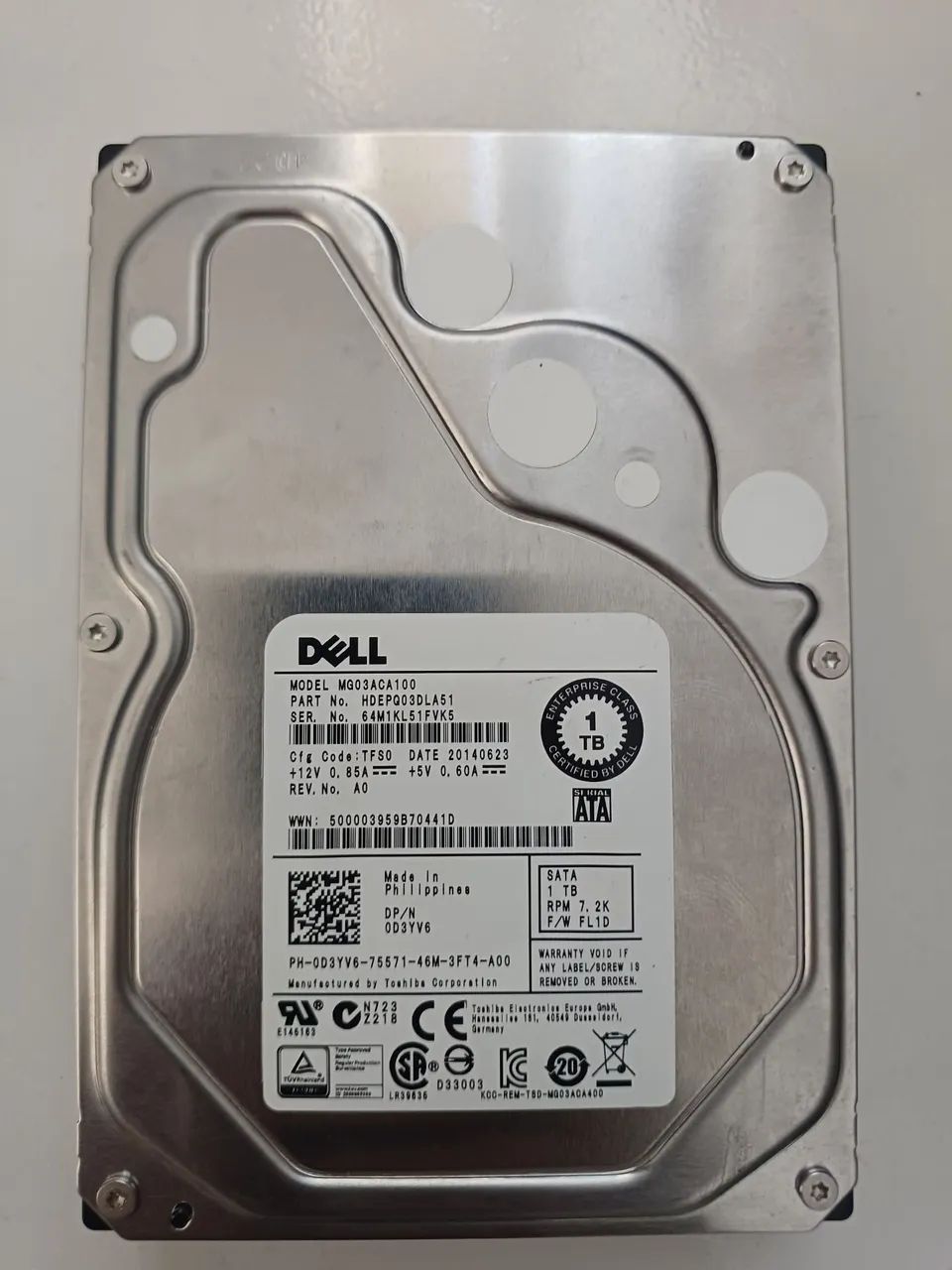 Hd Dell 1TB SAS 6Gbps cftv dvr nvr cpu  servidores  - Foto 4